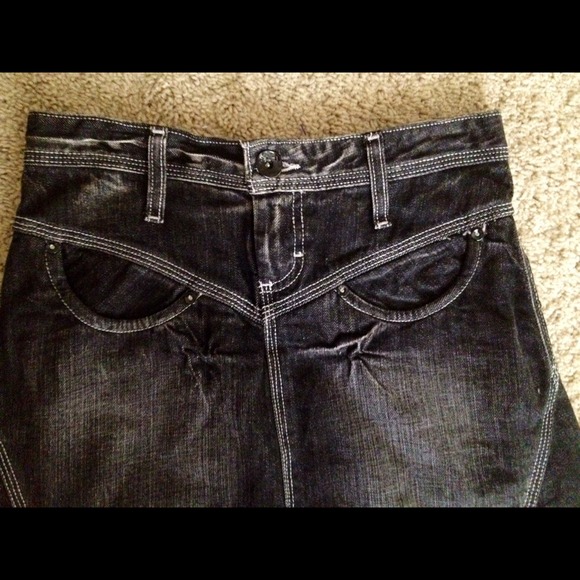 Blackwash Denim H&M skirt-sz 2 - Picture 2 of 4