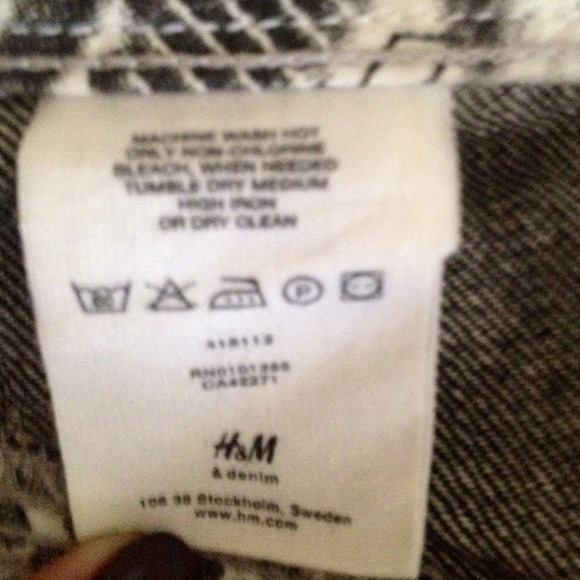 Blackwash Denim H&M skirt-sz 2 - Picture 4 of 4