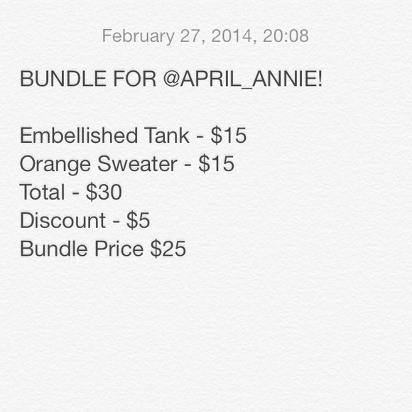 BUNDLE FOR @APRIL_ANNIE!
