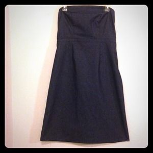 Merona Strapless Blue Jean Dress-sz 10.
