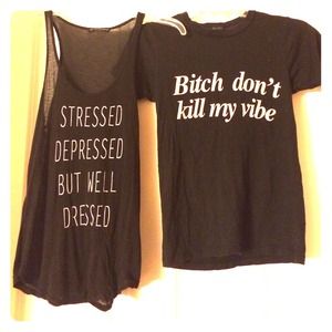 Brandy Melville logo tees