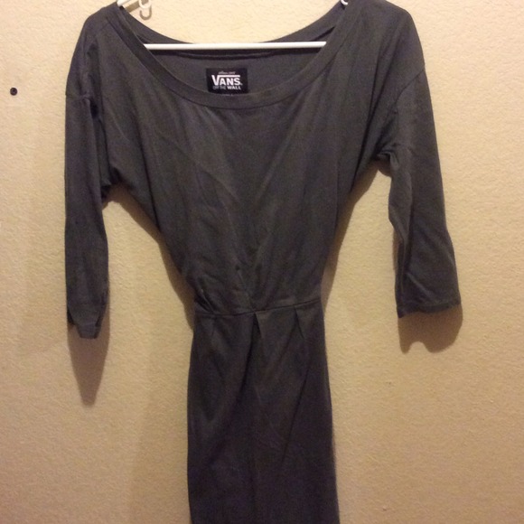 Vans dress with white ribbon and pockets!