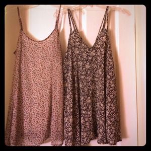 Two Brandy Melville floral dresses