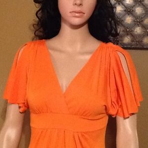 Orange "Spring" Dress {Body Central}