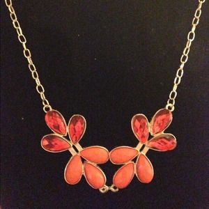 Orange flower necklace