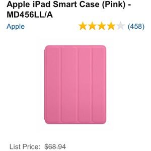 Pink iPad smart case