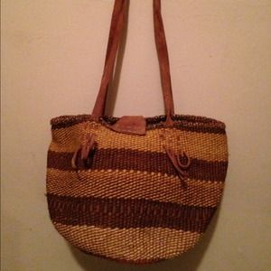 Vintage 80s handwoven large native boho bag purse