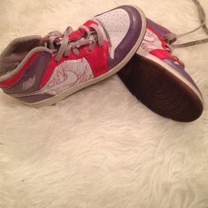 Jordan ones pink and light purple