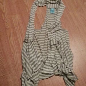 Long sleeveless vest