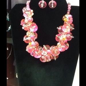 Handmade two piece necklace set