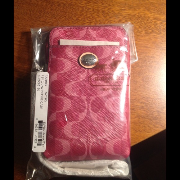Coach cell phone wristlet