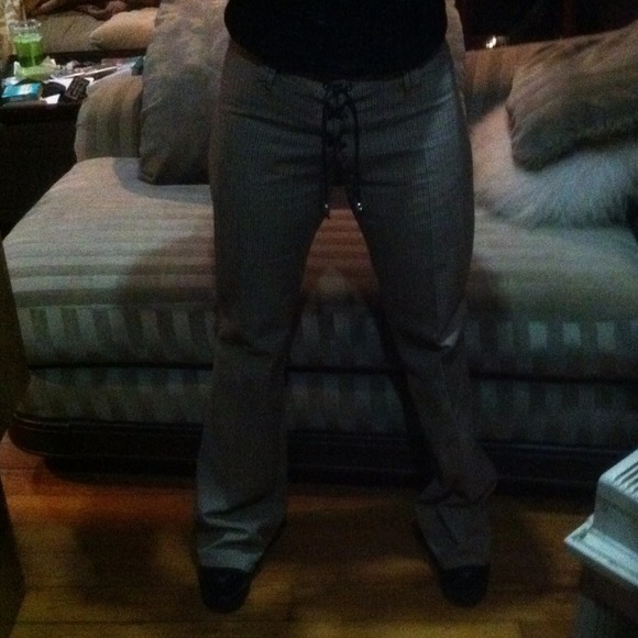 Vintage Punk Flared Pants W/ Skull Ties💀 - Picture 2 of 4