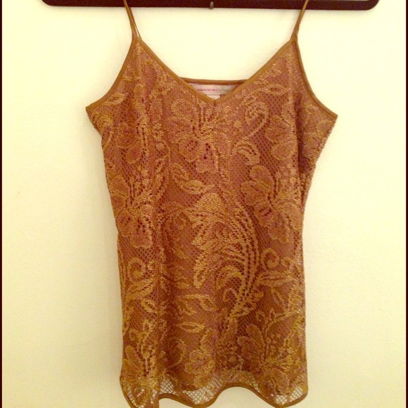Banana Republic Tops - Gold Banana Republic Heritage tank size XS