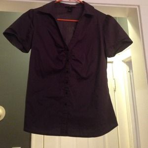 Grey button up blouse