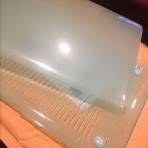 Mac book air teal green hard case