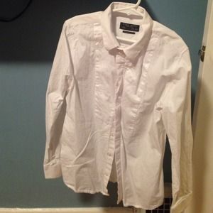 Boys white button shirt
