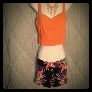 Booty shorts tropical nwot