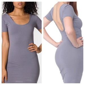 American Apparel Double U Neck Dress