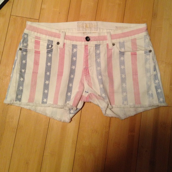 Lucky Brand red white and blue shorts