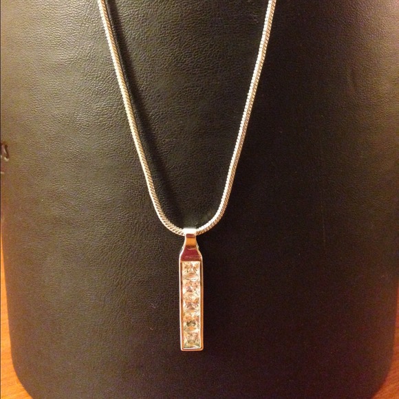 Cubic Zirconia Diamond Necklace - Picture 2 of 3