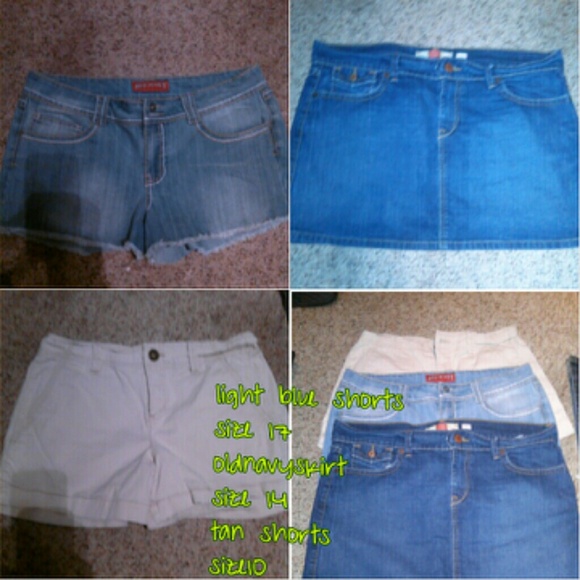 Shorts and skirt