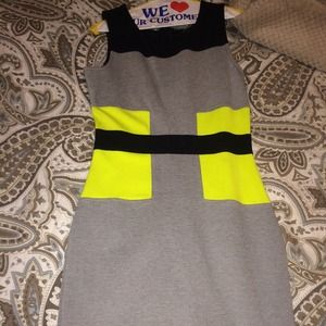 French connection colorblocked dress