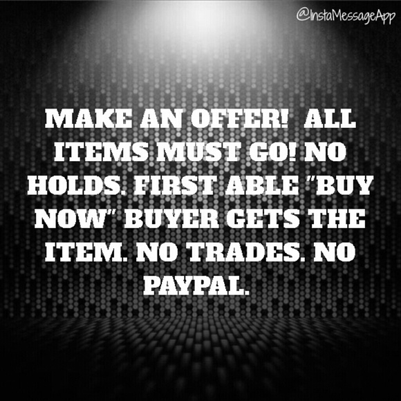 ALL ITEMS MUST GO!