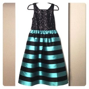 Stripes and sequence Anthropologie dress
