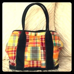 Adorable j. Crew plaid tote