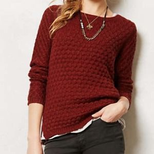 Anthropologie Maroon Sweater