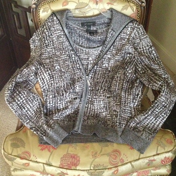St. John spring sweater and tank