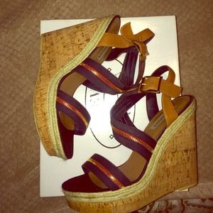 Steve Madden cork wedges