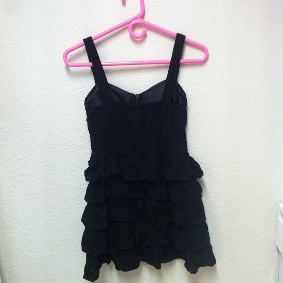 Black Ruffle Dress - Picture 2 of 3