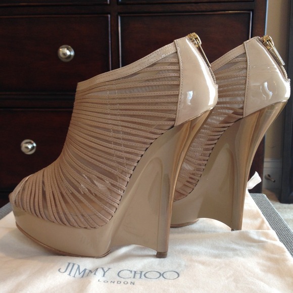 SOLD!!! Jimmy Choo wedges size 37.5 - Picture 4 of 8