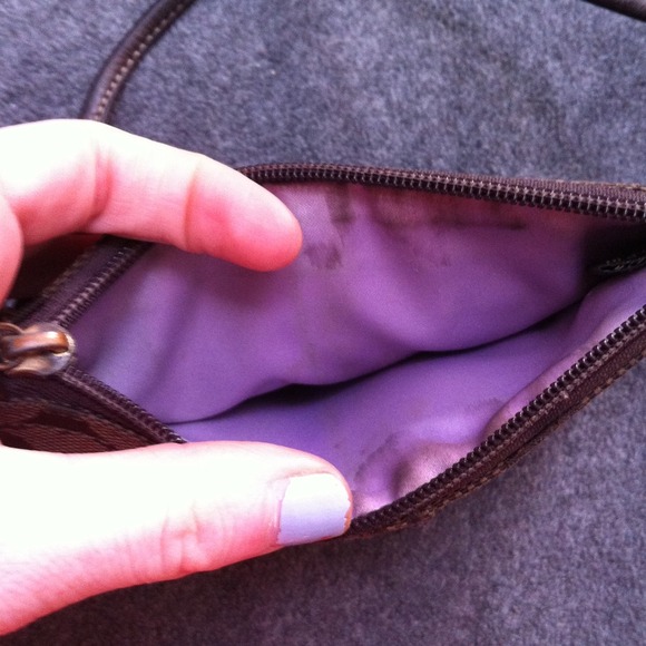 🌹REDUCED🌹Brown Coach Wristlet - Picture 2 of 3