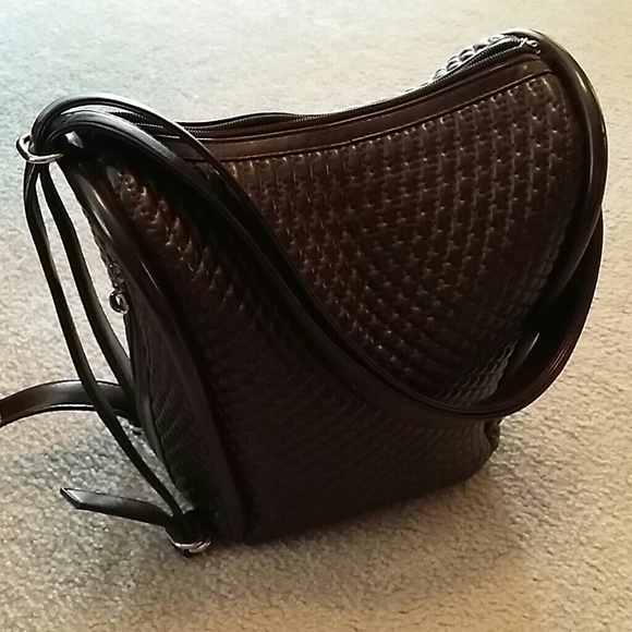 *NWOT* Brown Leather Hand Bag - Picture 2 of 4