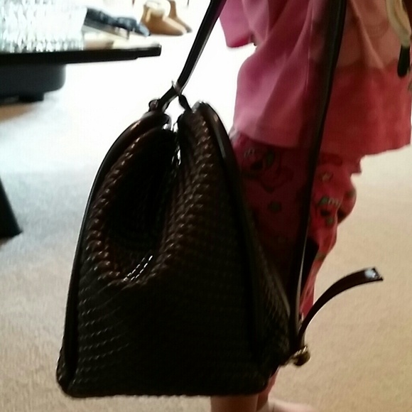 *NWOT* Brown Leather Hand Bag - Picture 3 of 4