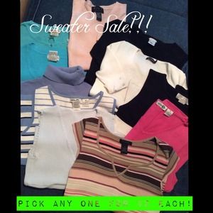 Various short and sleeveless sweaters!