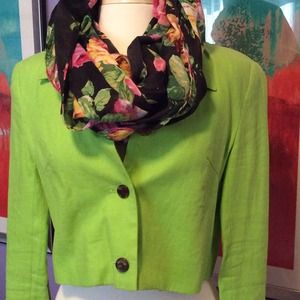 Cropped linen jacket