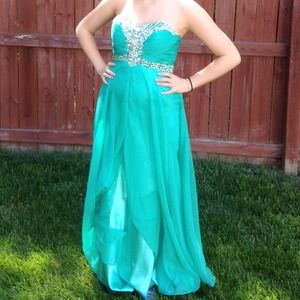 Sea Green Formal Gown