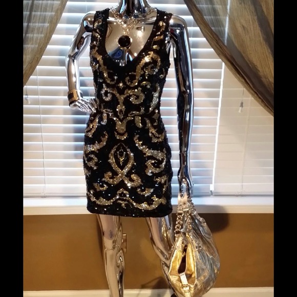 BeBe Sequin Cocktail Dress- REDUCED AGAIN!!