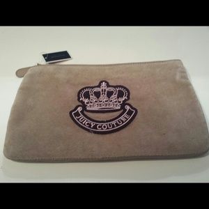 Juicy Couture Hand Bag Clutch Small Purse Beige