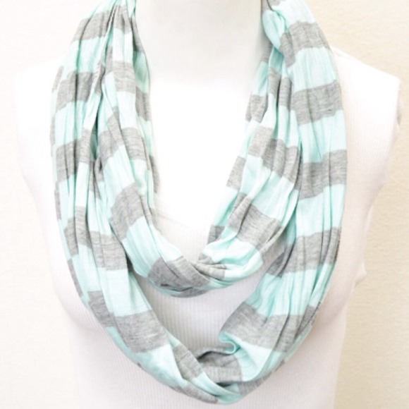 Accessories - Jersey knit striped scarf