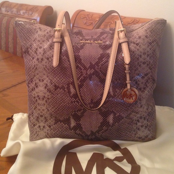 Michael Kors 'REDUCED' Python Tote