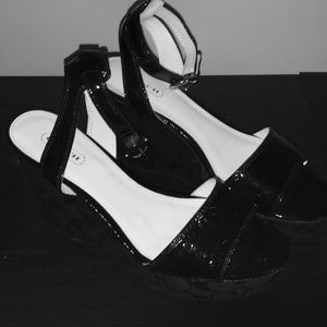Original Coach platform heels! Never used!!