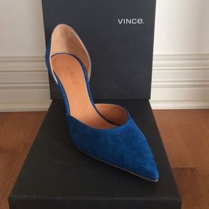 Vince Ocean Blue Celeste D'Orsay Pumps