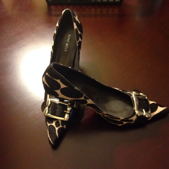 Nine West calf hair heels
