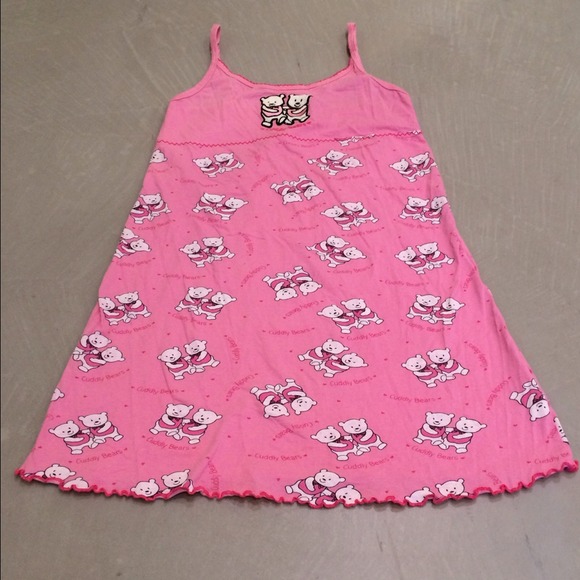 New Pink Girls Women's Nightdress Cuddly Bears
