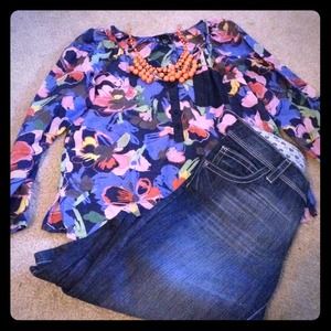 REDUCED!! Floral blouse