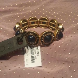 J Crew Stretch Bracelet Navy Blue